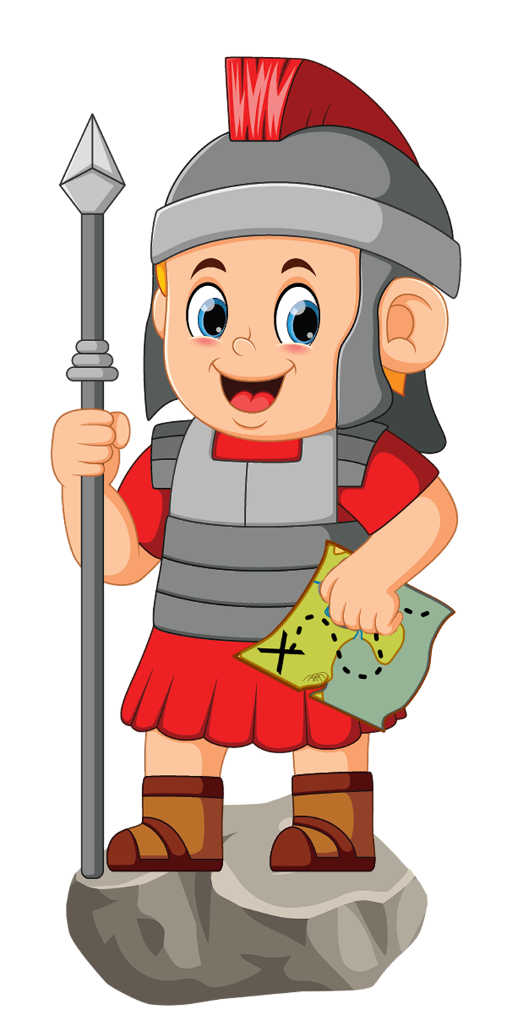 Fort Vertier mascot Felix on a rock